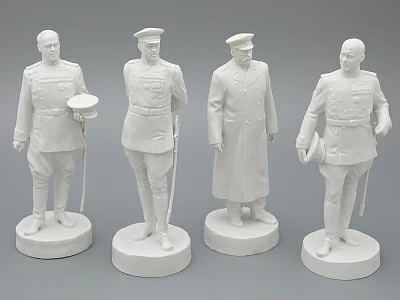 Скульптура Маршал Рокоссовский К.К., в подарочной упаковке, Белый бисквит, арт. 81.33455.00.1 Скульптура Маршал Рокоссовский К.К., в подарочной упаковке, Белый бисквит, арт. 81.33455.00.1