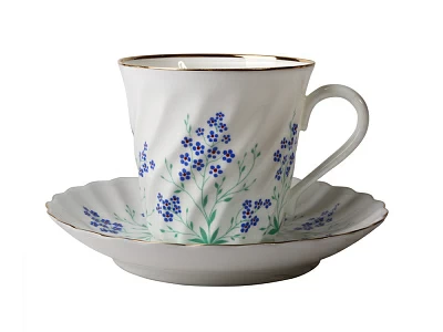 Чашка с блюдцем кофейная 155 мл форма Витая рисунок У ручья арт. 81.17864.00.1