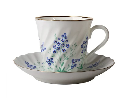 Чашка с блюдцем кофейная 155 мл форма Витая рисунок У ручья арт. 81.17864.00.1