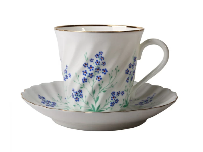 Чашка с блюдцем кофейная 155 мл форма Витая рисунок У ручья арт. 81.17864.00.1, 