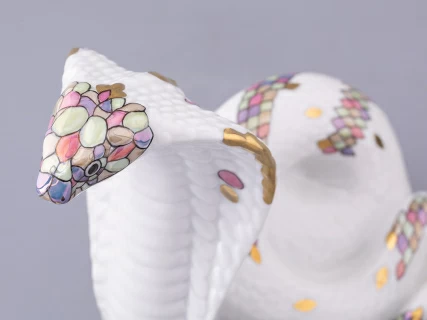 Скульптура форма Кобра, большой размер, в подарочной упаковке, рисунок Мудрость, арт. 81.32810.00.1, 