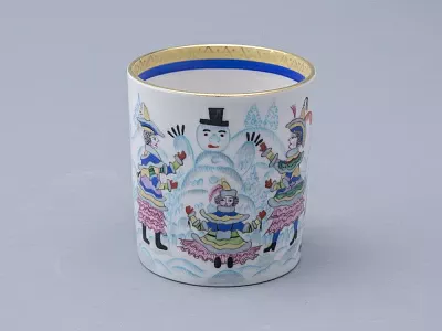 Сервиз чайный форма Гербовая рисунок Зимние забавы, 4 персоны 10 предметов арт. 81.20899.00.1