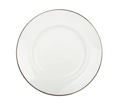 Тарелка мелкая 155 мм форма Гладкая рисунок Золотой кантик арт. 80.06317.00.1