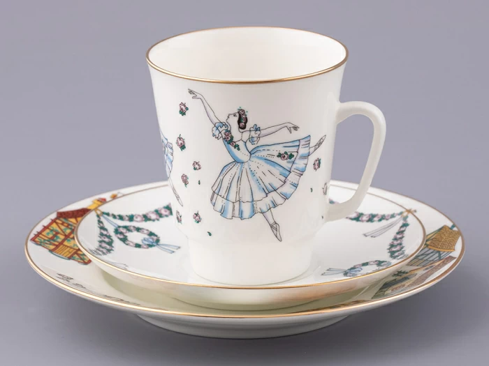 Трехпредметный комплект 165 мл форма Майская рисунок Балет Жизель, арт. 81.17154.00.1, 