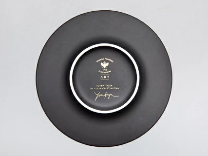 Бокал с блюдцем Тотем в подарочной упаковке, рисунок Тигр арт. 81.30082.00.1, 