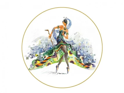 Тарелка декоративная 195 мм форма Эллипс рисунок Фея Карабос арт. 80.86803.00.1, 