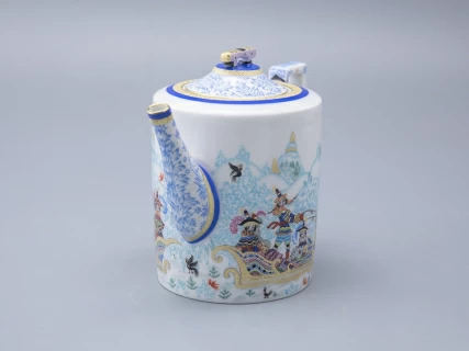 Чайник заварочный, форма Гербовая, рисунок Зимние забавы арт. 80.07795.00.1, 