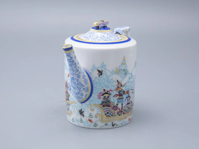 Чайник заварочный, форма Гербовая, рисунок Зимние забавы арт. 80.07795.00.1, 