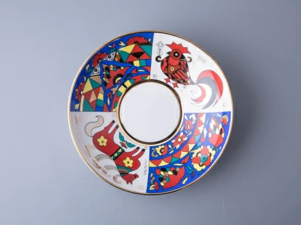 Сухарница, 210 мм,  форма Утро, рисунок Народные узоры арт. 80.60813.00.1, 