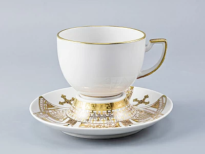 Чашка с блюдцем чайная форма Анданте рисунок К венцу арт. 81.14638.00.1