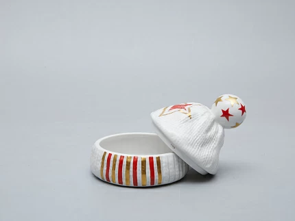 Туалетная коробочка форма детская шапочка рисунок звезда арт. 80.35979.00.1