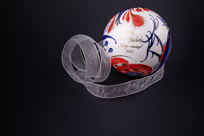 Елочная игрушка Шар, рисунок Жар-птица, арт 60.15214.00.1