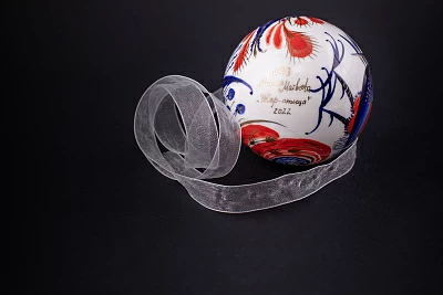 Елочная игрушка Шар, рисунок Жар-птица, арт 60.15214.00.1