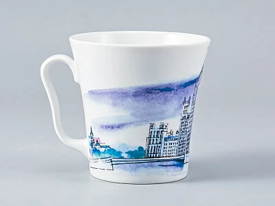 Бокал форма Ленинградский 2 рисунок Высотка на Котельнической наб. арт. 80.35002.00.1