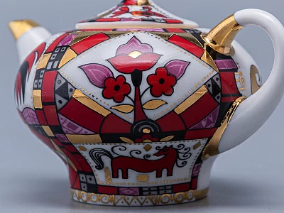 Комплект чайников Новгородский Красный конь арт. 81.10353.00.1