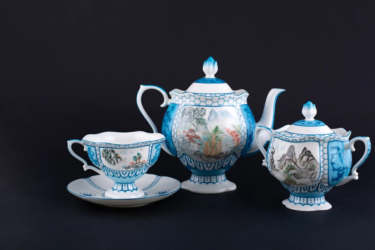 Сервиз чайный Горы и воды на форме Наташа арт 81.19889.00.1, 