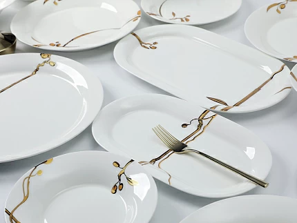 Сервиз столовый на 6 персон, 24 предметов, форма Юлиана, рисунок Лидия, арт 81.33227.00.1