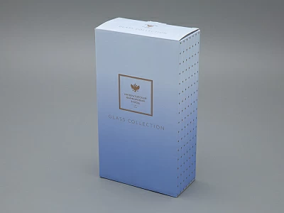 Набор из 2-х бокалов для шампанского 230 мл в подарочной упаковке, рисунок Азур золотой, арт 14.11448.07