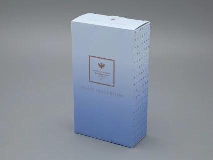 Набор из 2-х бокалов для шампанского 230 мл в подарочной упаковке, рисунок Азур золотой, арт 14.11448.07, 