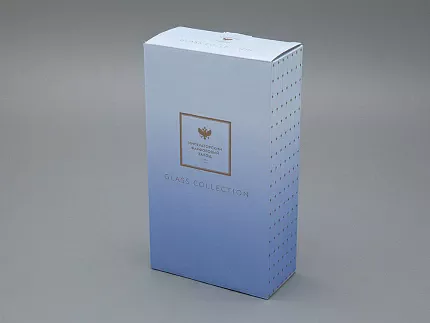 Набор из 2-х бокалов для шампанского 230 мл в подарочной упаковке, рисунок Азур золотой, арт 14.11448.07