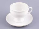 Чашка с блюдцем чайная 360 мл форма Классическая рисунок Золотой кантик арт. 81.15302.00.1, 