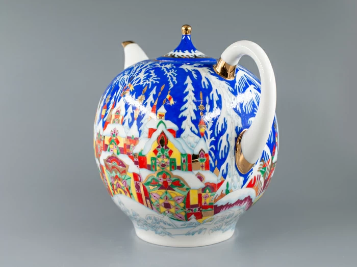 Комплект чайников форма Новгородский рисунок Зимняя сказка арт. 81.13998.00.1, 