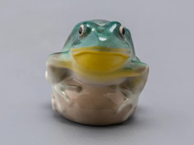 Скульптура Лягушка прудовая бирюзовая арт. 82.63685.00.1