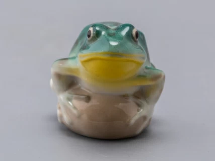 Скульптура Лягушка прудовая бирюзовая арт. 82.63685.00.1, 