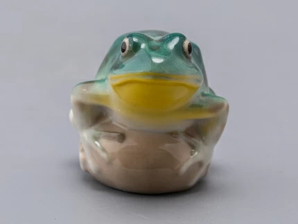 Скульптура Лягушка прудовая бирюзовая арт. 82.63685.00.1