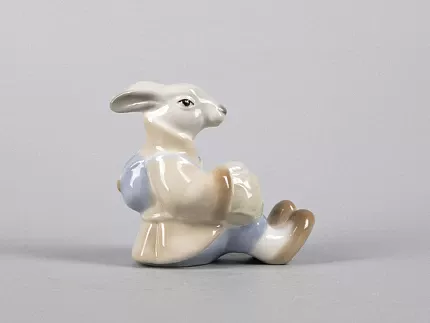 Скульптура форма Заяц с капустой рисунок Забота, арт. 82.43055.00.1