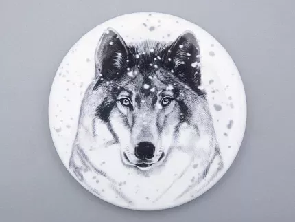 Шкатулка в подарочной упаковке, форма Идиллия, рисунок Тотем. Волк арт. 81.31593.00.1