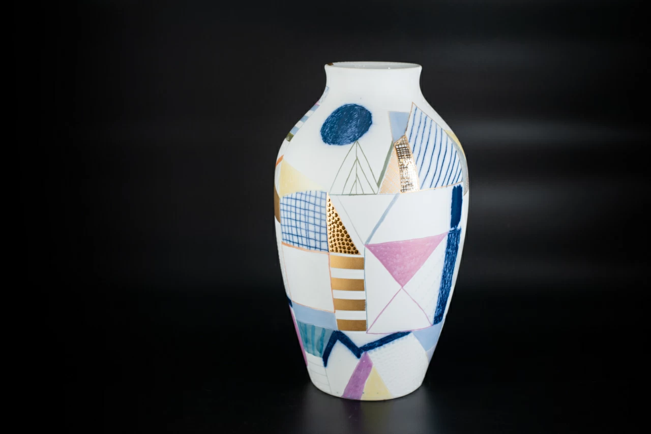 Ваза Город на форме Ламповая, арт 60.15595.00.1, 