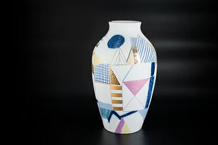 Ваза Город на форме Ламповая, арт 60.15595.00.1