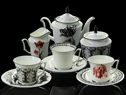 Тарелка плоская 220 мм форма Юлиана рисунок Сысоев. Волшебный сад III арт. 80.44103.00.1