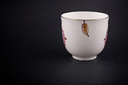 Чашка с блюдцем кофейная, форма Ландыш, рисунок Серечное поздравление, арт 61.21046.00.1