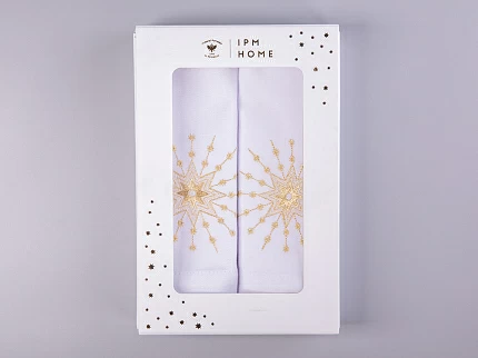 Подарочный набор салфеток 45х45 с вышивкой Звезда (2 шт) арт. 41.00302.01