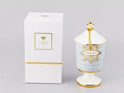 Подарочный Набор Свеча ароматическая рисунок Азур 2 аромат Черничные ночи арт. 81.32058.00.1