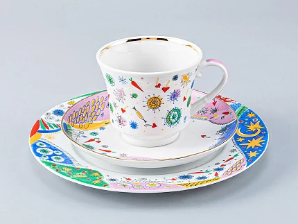 Трехпредметный комплект форма Банкетная рисунок Конфетти-2 арт. 81.25128.00.1