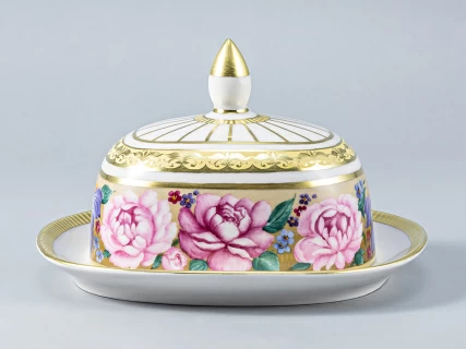 Масленка форма Александрия рисунок Воспоминание арт. 80.63776.00.1,  Масленка форма Александрия рисунок Воспоминание арт. 80.63776.00.1,