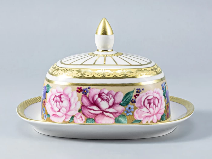 Масленка форма Александрия рисунок Воспоминание арт. 80.63776.00.1,  Масленка форма Александрия рисунок Воспоминание арт. 80.63776.00.1,