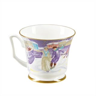 Сервиз чайный форма Юлия рисунок Серебряные коньки, 6 персон 14 предметов арт. 81.29098.00.1, 