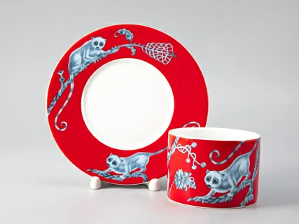 Чашка с блюдцем Лямурия Красный арт. 81.29857.00.1, 