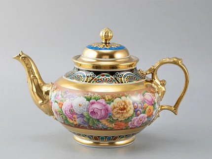 Сервиз чайный 14 предметов на 6 персон, форма Александр |||, рисунок Цветы Александрии, арт 81.31049.00.1