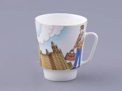 Чашка с блюдцем форма Майская рисунок Университет, арт. 81.32624.00.1, 