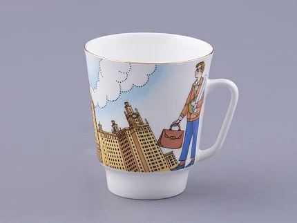 Чашка с блюдцем форма Майская рисунок Университет, арт. 81.32624.00.1 Чашка с блюдцем форма Майская рисунок Университет, арт. 81.32624.00.1