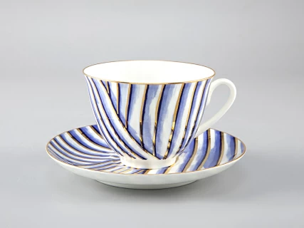 Чашка с блюдцем чайная форма Весенняя рисунок Pure арт. 81.29651.00.1, 