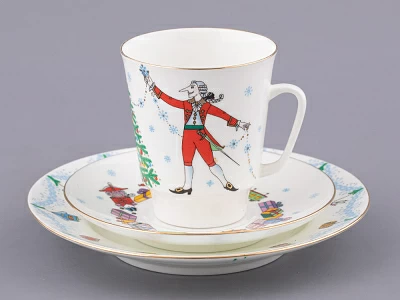 Трехпредметный комплект 165 мл форма Майская рисунок Балет Щелкунчик арт. 81.18006.00.1