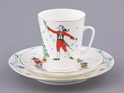 Трехпредметный комплект 165 мл форма Майская рисунок Балет Щелкунчик арт. 81.18006.00.1