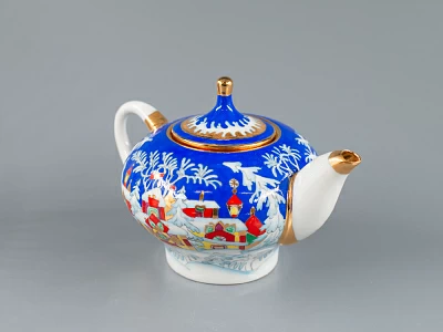 Комплект чайников форма Новгородский рисунок Зимняя сказка арт. 81.13998.00.1