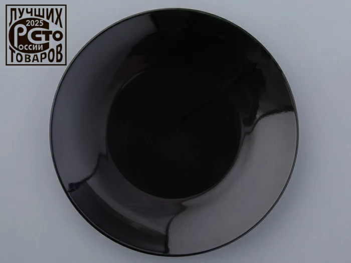 Тарелка 195 мм форма Эллипс рисунок Балтийский берег черный, арт. 80.45184.00.1, 